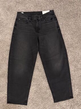 American Eagle Outfitters Black Stretch Barrel Jeans Size 4